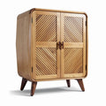 Armoire en bois de chêne avec portes en relief dimensions 80 x 40 x 100cm