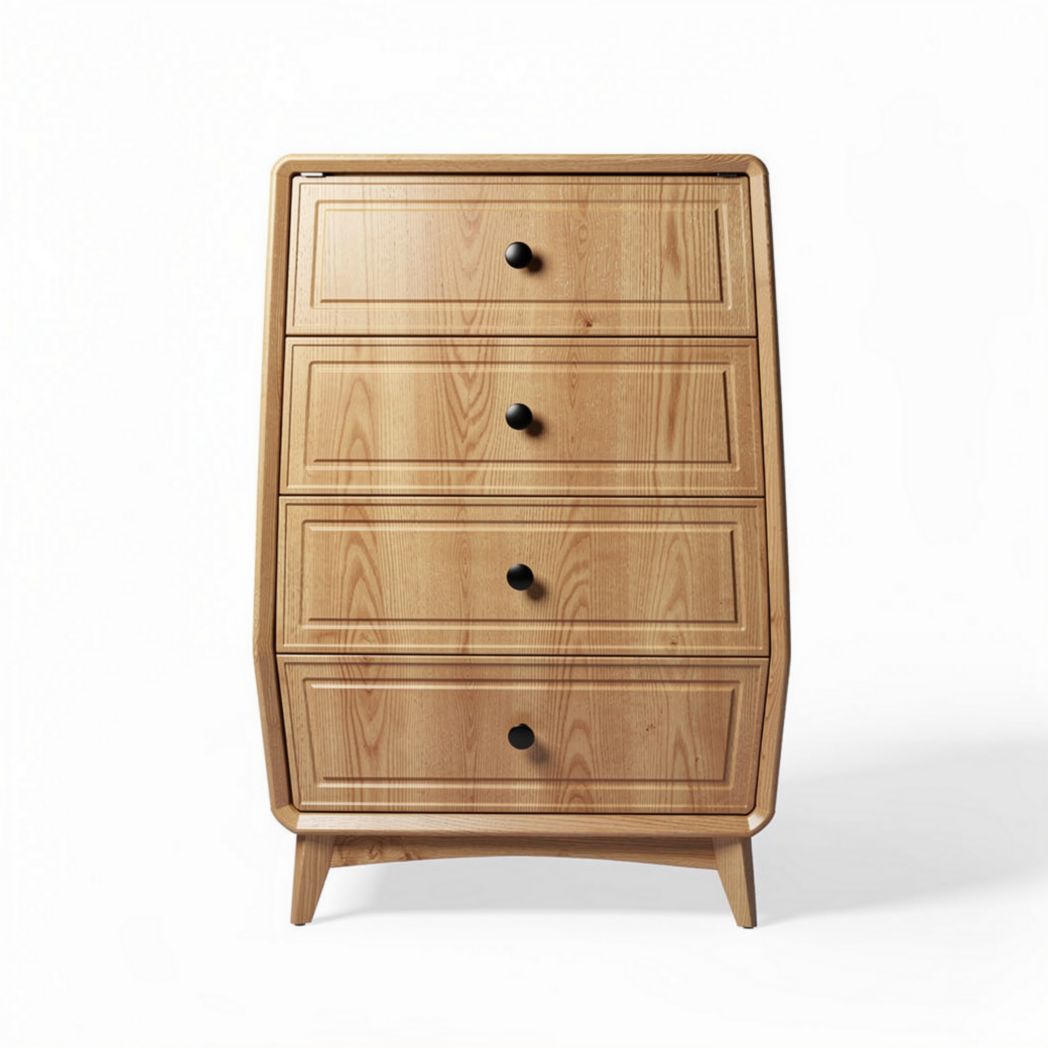 Commode en bois de pin avec 4 tiroirs dimensions 80 x 50 x 120 cm