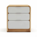 Commode en bois avec trois tiroirs blancs dimensions 50 x 40 x 60cm