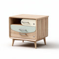 Table de nuit en bois avec tiroirs multicolores 40 x 40 x 50cm